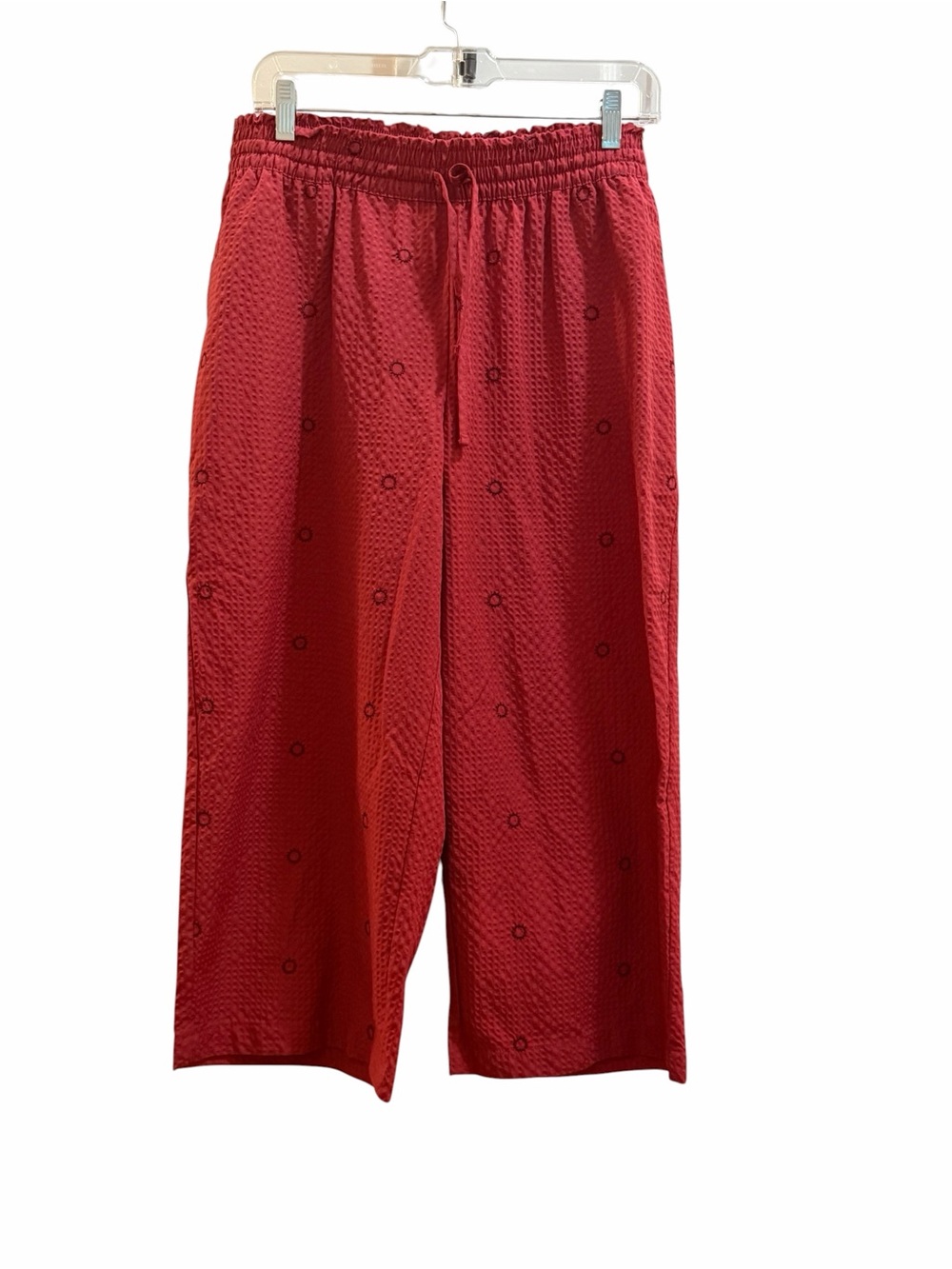 Auden Sleepwear Burgundy Elastic Waist Wide Leg Pants Sz M. NWT